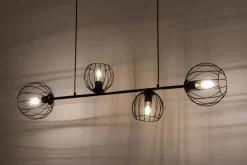 Sigma Hängelampe Metall E27 Schwarz Esszimmer Wohnzimmer* Kugellampen|Wohnzimmerlampen