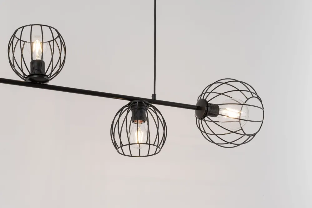 Sigma Hängelampe Metall E27 Schwarz Esszimmer Wohnzimmer* Kugellampen|Wohnzimmerlampen