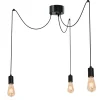 Clearance Luminex Hängelampe Metall 3-flammig Modern groß flexibel