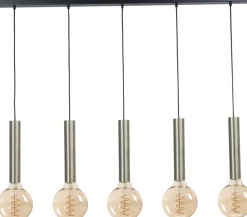 Masterlight Hängelampe Metall für E27 Schwarz Nickel ESJA* Wohnzimmerlampen|Esszimmer Lampen