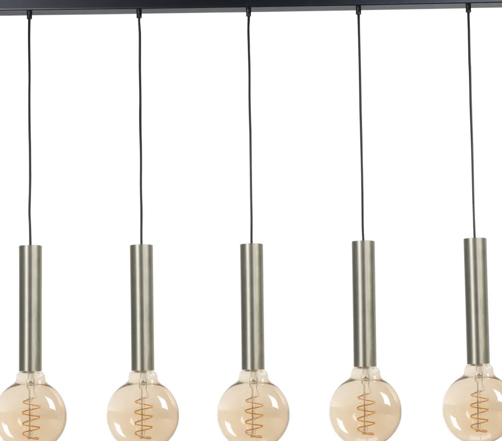 Masterlight Hängelampe Metall für E27 Schwarz Nickel ESJA* Wohnzimmerlampen|Esszimmer Lampen