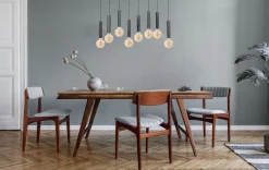 Sale Masterlight Hängelampe Metall für E27 Schwarz Öl-Effekt Esstisch