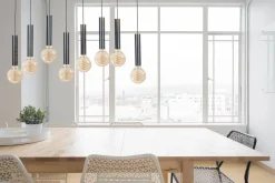 Sale Masterlight Hängelampe Metall für E27 Schwarz Öl-Effekt Esstisch