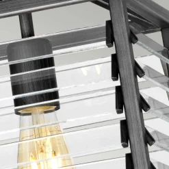 Elstead Hängelampe Metall Glas 25 cm breit H: max. 200,3 cm E27* Wohnzimmerlampen|Esszimmer Lampen