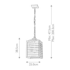 Elstead Hängelampe Metall Glas 25 cm breit H: max. 200,3 cm E27* Wohnzimmerlampen|Esszimmer Lampen
