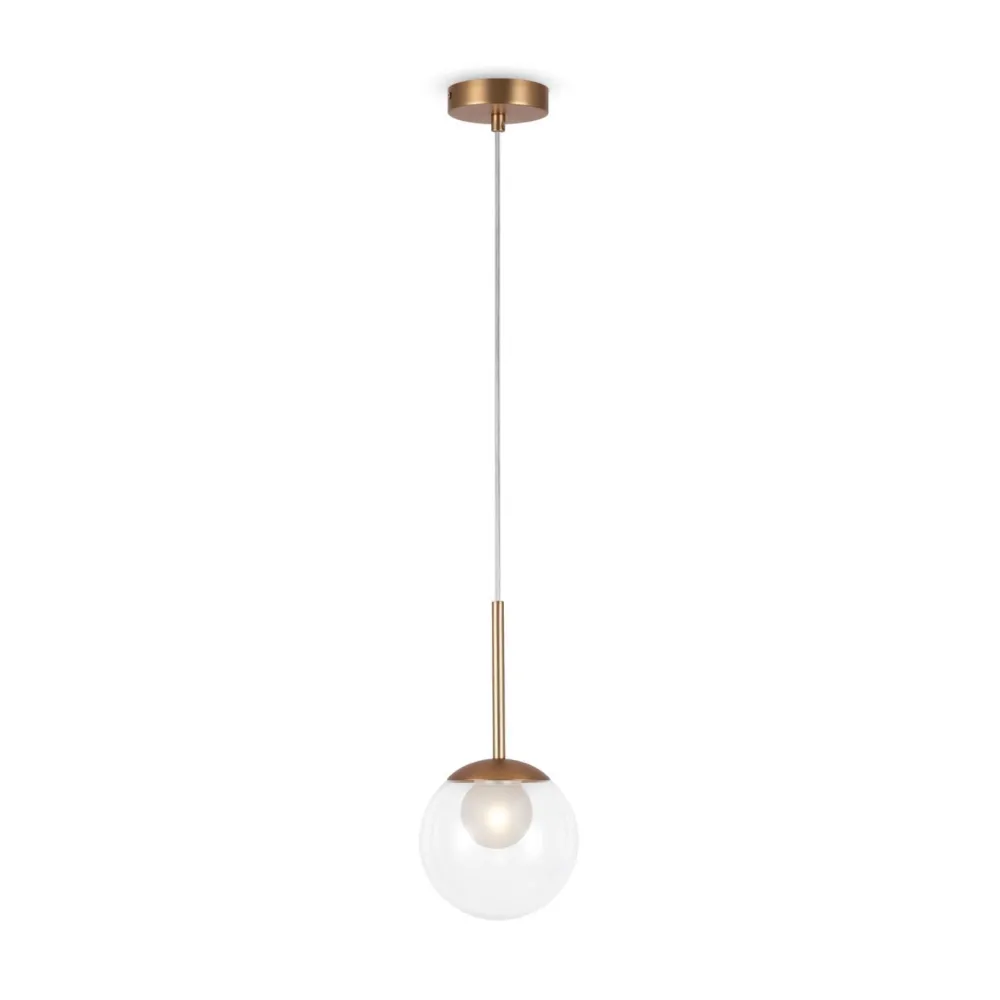 Maytoni Hängelampe Metall Glas D: 15 cm rund H: max. 334 cm G9* Hängelampen|Esszimmer Lampen