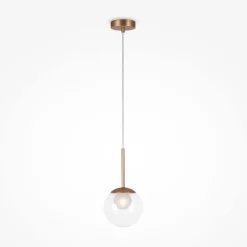 Maytoni Hängelampe Metall Glas D: 15 cm rund H: max. 334 cm G9* Hängelampen|Esszimmer Lampen