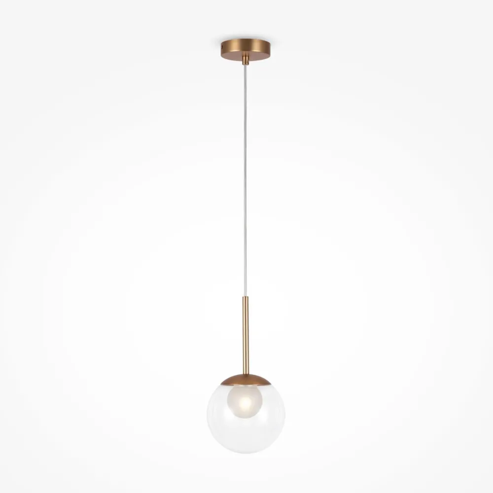 Maytoni Hängelampe Metall Glas D: 15 cm rund H: max. 334 cm G9* Hängelampen|Esszimmer Lampen