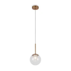 Maytoni Hängelampe Metall Glas D: 15 cm rund H: max. 334 cm G9* Hängelampen|Esszimmer Lampen
