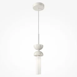 Discount Maytoni Hängelampe Metall Glas G9 D: 10 cm rund Modern MARIA