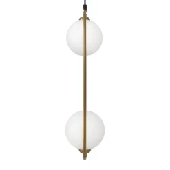 Maytoni Hängelampe Metall Glas H: max. 204 cm in Messing Weiß* Hängelampen|Esszimmer Lampen