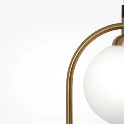 Maytoni Hängelampe Metall Glas H: max. 204 cm in Messing Weiß* Hängelampen|Esszimmer Lampen