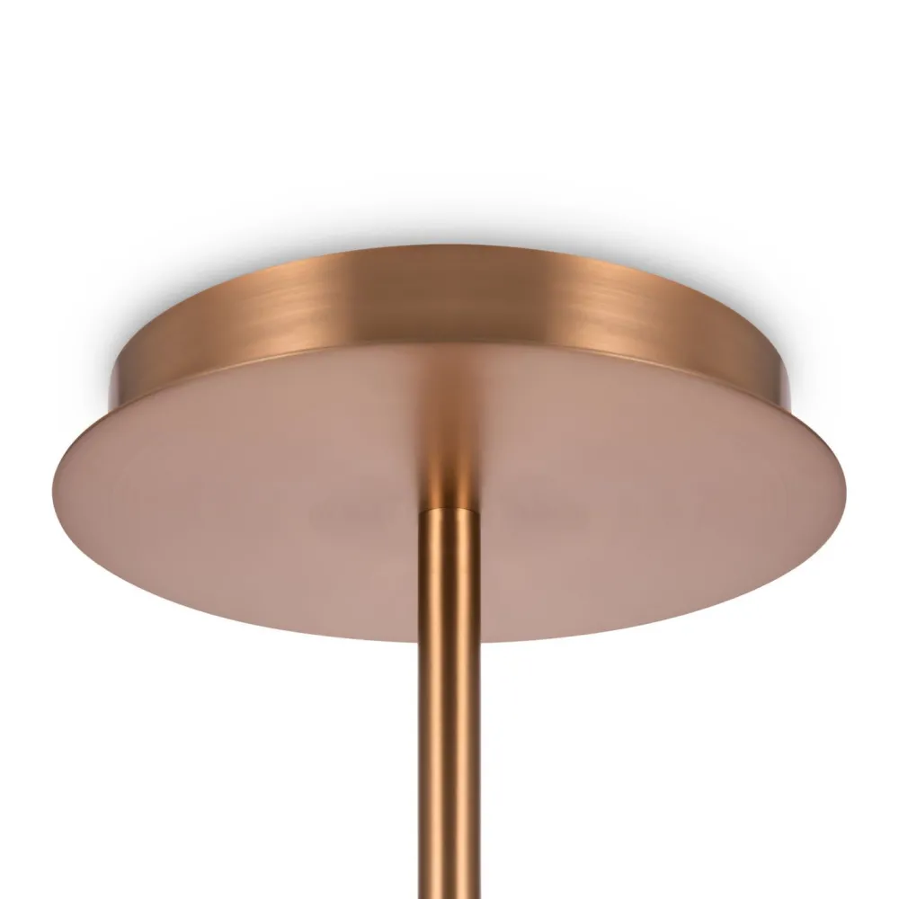 Discount Maytoni Hängelampe Metall Glas H: max. 140 cm in Gold Weiß E14