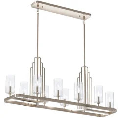 Online Elstead Hängelampe Metall Glas H: max. 162,5 cm Art Déco