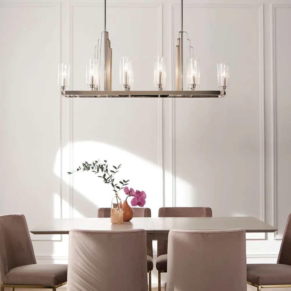 Online Elstead Hängelampe Metall Glas H: max. 162,5 cm Art Déco