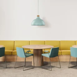 TK Lighting Hängelampe Metall Holz Ø 34 cm rund Mint Grün E27 Retro* Esszimmer Lampen|Schlafzimmer Lampen