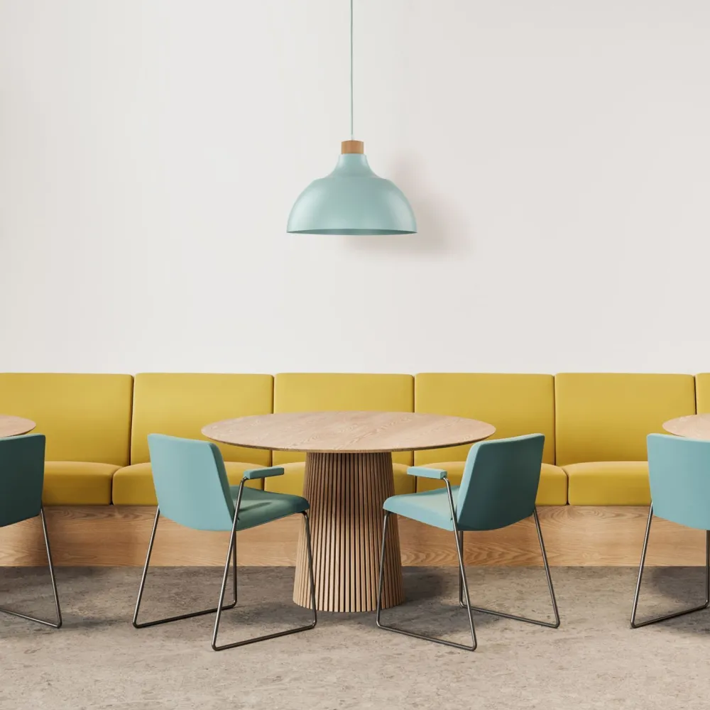 TK Lighting Hängelampe Metall Holz Ø 34 cm rund Mint Grün E27 Retro* Esszimmer Lampen|Schlafzimmer Lampen