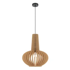 Outlet Maytoni Hängelampe Metall Holz D: 35 cm rund H: max. 340,5 cm