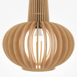 Outlet Maytoni Hängelampe Metall Holz D: 35 cm rund H: max. 340,5 cm