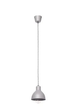 Lampex Hängelampe Metall in Grau E27 Ø 15 cm schmal ZOE* Hängelampen|Esszimmer Lampen