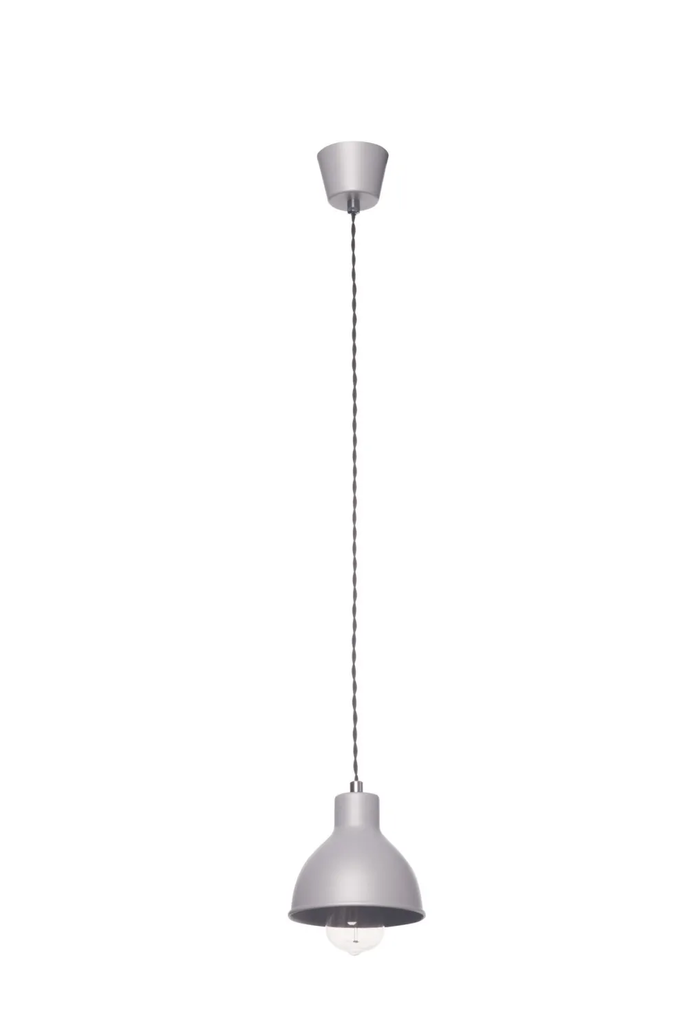Lampex Hängelampe Metall in Grau E27 Ø 15 cm schmal ZOE* Hängelampen|Esszimmer Lampen