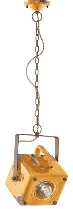 Ferroluce Hängelampe Metall Keramik E27 H: max. 95 cm eckig SOFIA* Wohnzimmerlampen|Keramiklampen