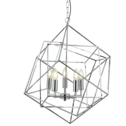 Searchlight Hängelampe Metall Modern 5-flammig E14 Chrom* Hängelampen|Bürolampen