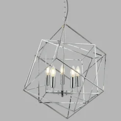 Searchlight Hängelampe Metall Modern 5-flammig E14 Chrom* Hängelampen|Bürolampen