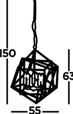 Searchlight Hängelampe Metall Modern 5-flammig E14 Chrom* Hängelampen|Bürolampen