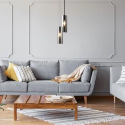 Discount Maytoni Hängelampe Metall Rauchglas E14 rund D: 8 cm Chrom