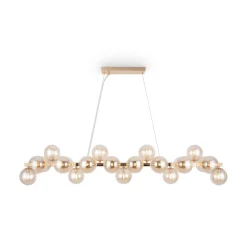 Maytoni Hängelampe Metall Rauchglas H: max. 133,9 cm G9 Modern* Hängelampen|Bürolampen