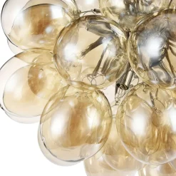 New Maytoni Hängelampe Metall Rauchglas 50 cm breit H: max. 170 cm