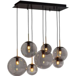 By Rydéns Hängelampe Metall Rauchglas 86 cm lang H: max. 120 cm E27* Hängelampen|Bürolampen