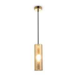 Maytoni Hängelampe Metall Rauchglas rund Ø 8 cm H: max. 178 cm* Hängelampen|Esszimmer Lampen