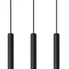 Sollux Hängelampe Metall Schwarz Gold länglich 3-flammig G9* Hängelampen|Moderne Lampen