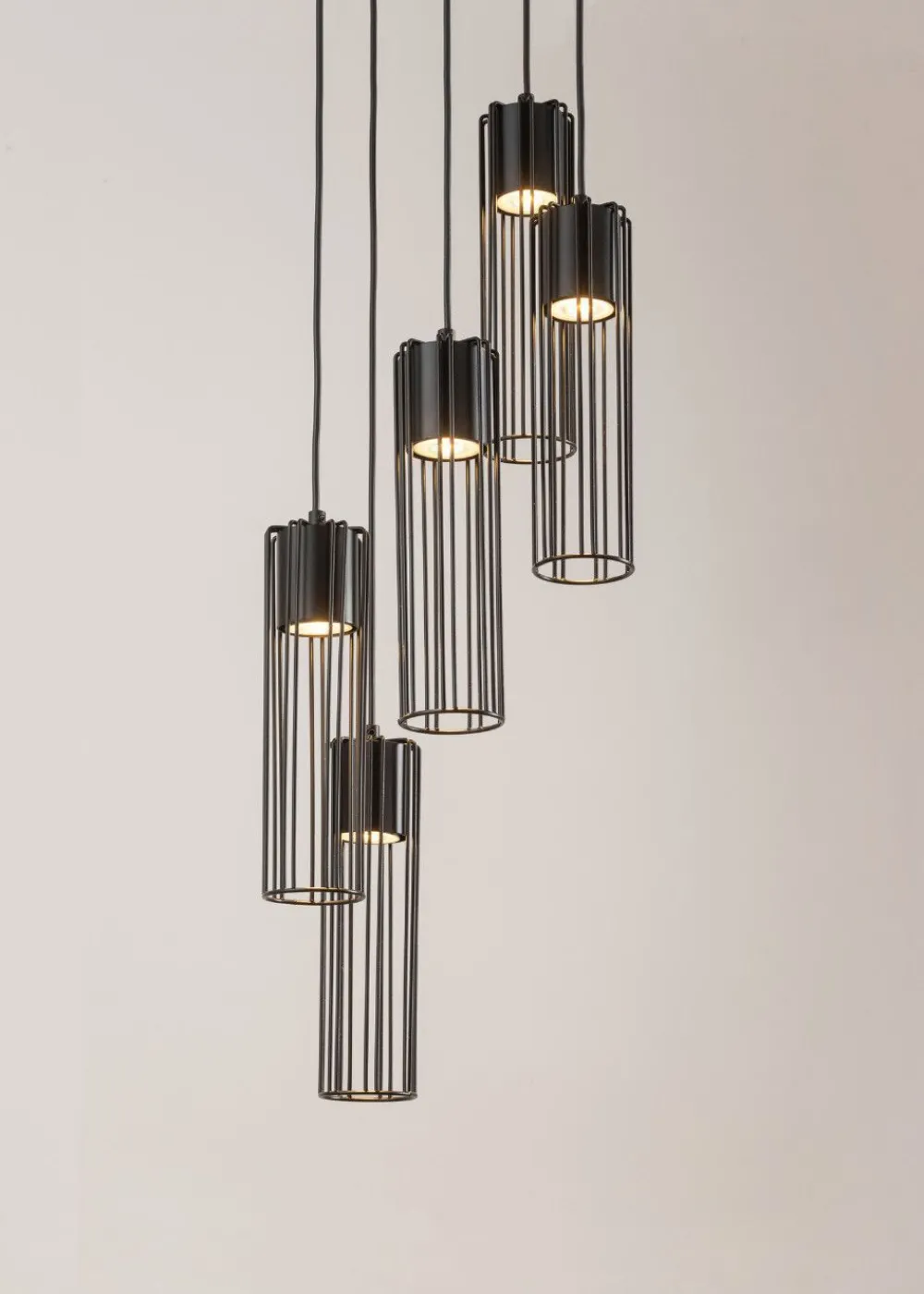 Sigma Hängelampe Metall Schwarz Gitter GU10 Ø25 cm rund* Hängelampen|Moderne Lampen