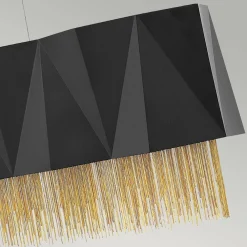 Elstead Hängelampe Metall Schwarz Gold Modern Design* Hängelampen|Esszimmer Lampen