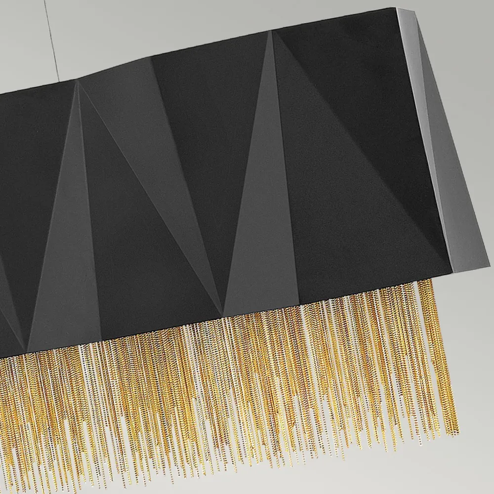 Elstead Hängelampe Metall Schwarz Gold Modern Design* Hängelampen|Esszimmer Lampen