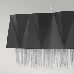 Elstead Hängelampe Metall Schwarz Silber Modern Design* Moderne Lampen|Designerlampen