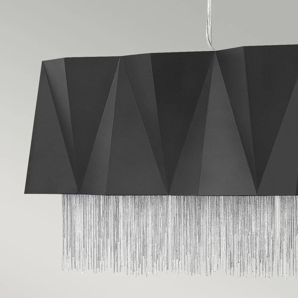 Elstead Hängelampe Metall Schwarz Silber Modern Design* Moderne Lampen|Designerlampen