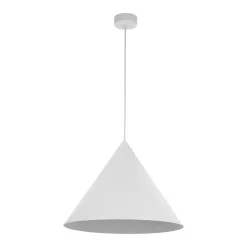 Best TK Lighting Hängelampe Metall Weiß Ø 50 cm H: max. 170 cm E27 Retro