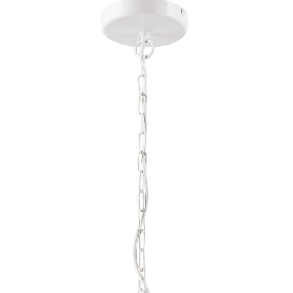 Lamkur Hängelampe Metall Weiß Ø 35,5 cm 3-flammig E27 Rustikal* Bürolampen|Rustikale Lampen