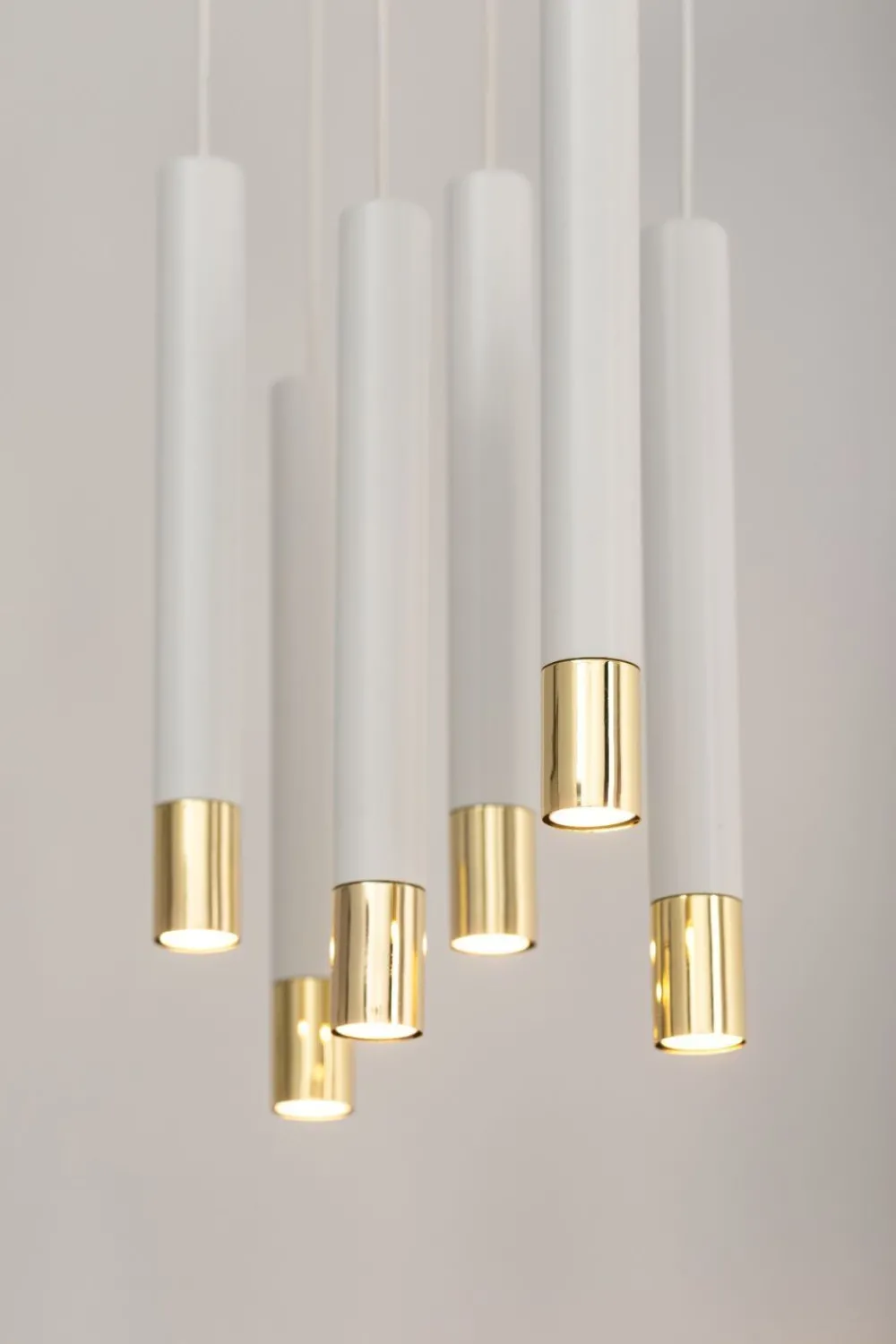 Sigma Hängelampe Metall Weiß Gold Modern elegant THEANO* Moderne Lampen|Wohnzimmerlampen