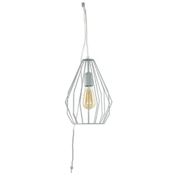 Easylight Hängelampe mit Stecker Kabel 5,5 m lang Grau flexibel* Hängelampen|Esszimmer Lampen