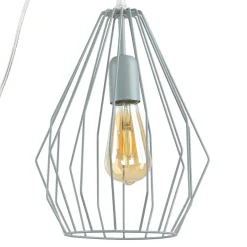 Easylight Hängelampe mit Stecker Kabel 5,5 m lang Grau flexibel* Hängelampen|Esszimmer Lampen