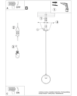 Discount Sollux Hängelampe Modern rund Ø 18 cm Metall Weiß E27 HIAS