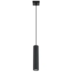 Sollux Hängelampe Modern Schwarz schmal B: 8 cm H: max. 118 cm GU10* Hängelampen|Wohnzimmerlampen