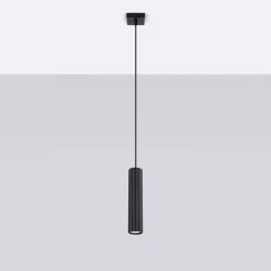 Sollux Hängelampe Modern Schwarz schmal B: 8 cm H: max. 118 cm GU10* Hängelampen|Wohnzimmerlampen
