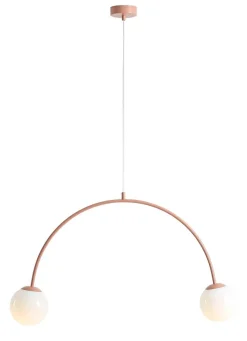 ALDEX Hängelampe Modern Zartorange Metall Glas 149 cm lang E14* Feuchtraumleuchten|Küchenlampen