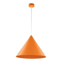 TK Lighting Hängelampe Orange Ø 50 cm H: max. 170 cm Metall E27